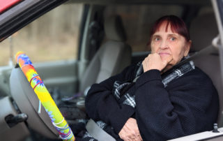 Linda came to our disaster relief mobile food pantry distribution in Waverly, Tennessee.